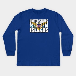 US Virgin Islands Kids Long Sleeve T-Shirt